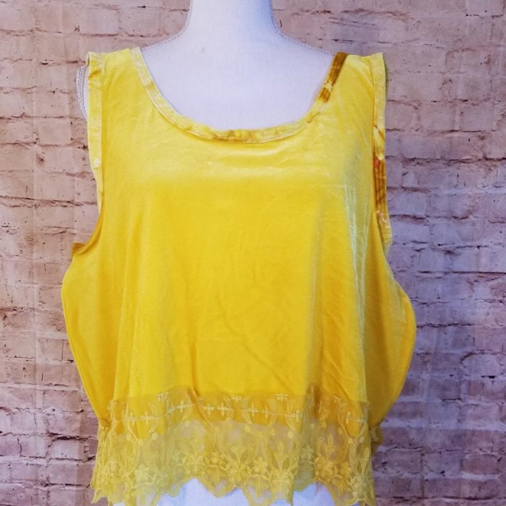 Robin Hand Dyed Velvet Lagenlook Sleeveless Tunic